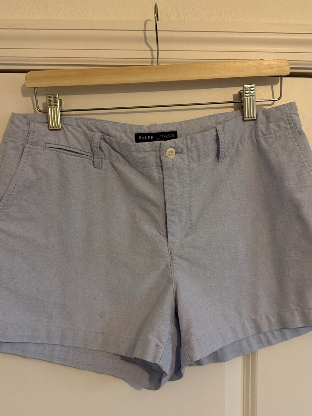 Ralph Lauren Pastel Blue Cotton Bermuda Shorts